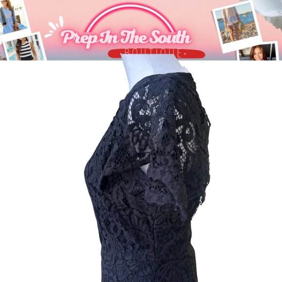 Chelsea & Violet Lace Pants Jumpsuit Romper Eyelash Hem Women’s S One Piece - Picture 8 of 12